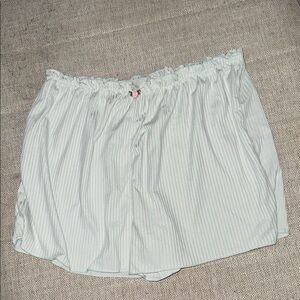 Sugar White and Gray Striped Sleepwear